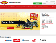 Tablet Screenshot of motoportleeuwarden.nl